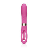 Loveline Double-Sided Flapping Vibrator Pink Silicone from Nice 'n' Naughty